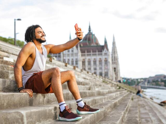 selfie, cestovanie, Budapešť, influencer, mobil, fotenie, fotka,