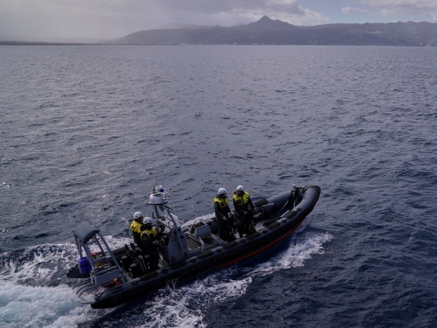 Frontex, Grécky ostrov, čln