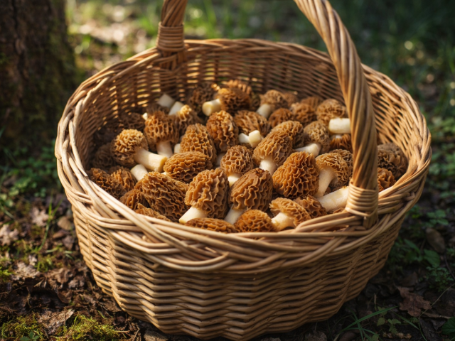jar, huby, smrčkovec český,