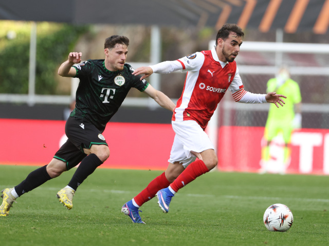 Portugalsko Futbal EL 1/8 odveta Braga Ferencváros