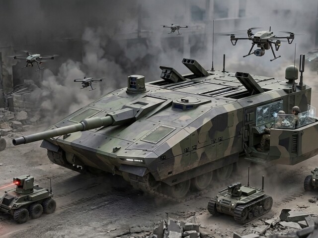 Tank budúcnosti - obrázok vytvorený AI