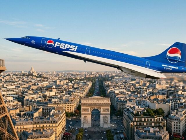 Concorde, Pepsi, lietadlo, Paríž, cestovanie