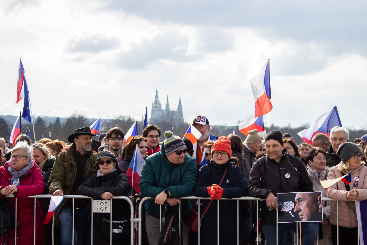 ČR Praha Letná demonštrácia vláda kritika