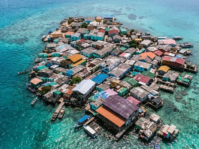 Santa Cruz del Islote, ostrov, Karibik, oceán, more