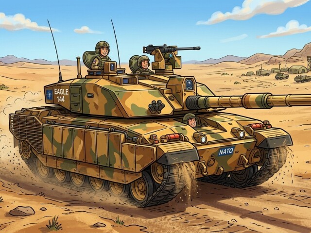 Tank NATO - obrázok vytvorený AI