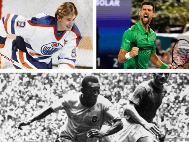 Pelé, Gretzky, Djokovič