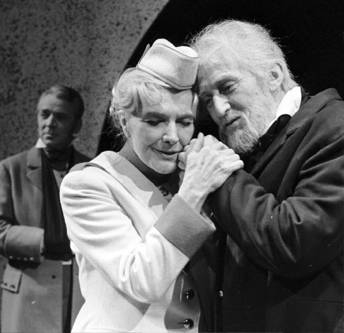 Jiřina Štěpničková v roli paní Marjánky a Václav Kaňkovský ako učitel Vorlický