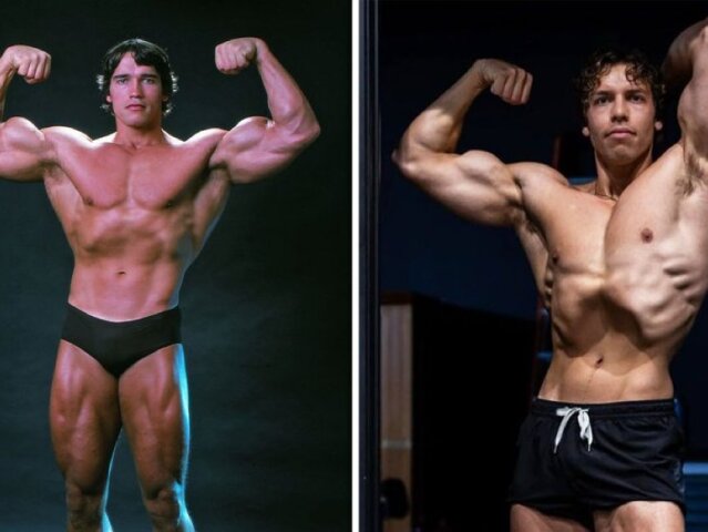 Arnold Schwarzenegger a Joseph Baena.