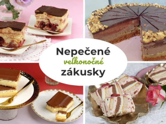 Krémeš, metrové rezy, doboška aj Oblíž prst. 12 receptov na nepečené zákusky na Veľkú noc