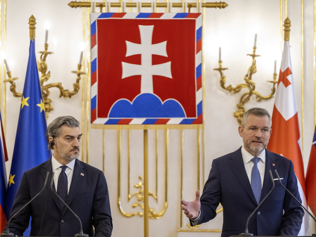 Gruzínsko Prezident Kavelašvili pellegrini