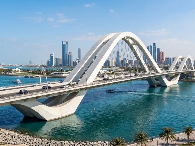 Most šejka Zayeda, Abu Dhabi, Abu Zabí, SAE