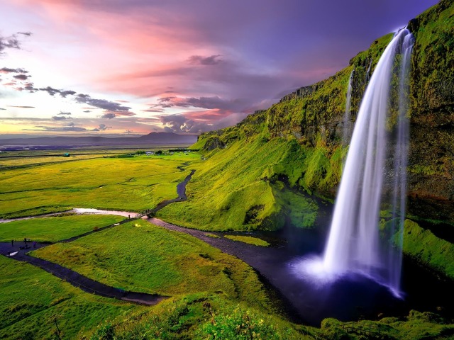 Seljalandsfoss, vodopád, Island