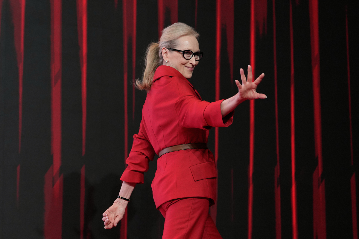 Herečka Meryl Streep na predstavení filmu Diabol nosí Pradu 2 v Soule. 