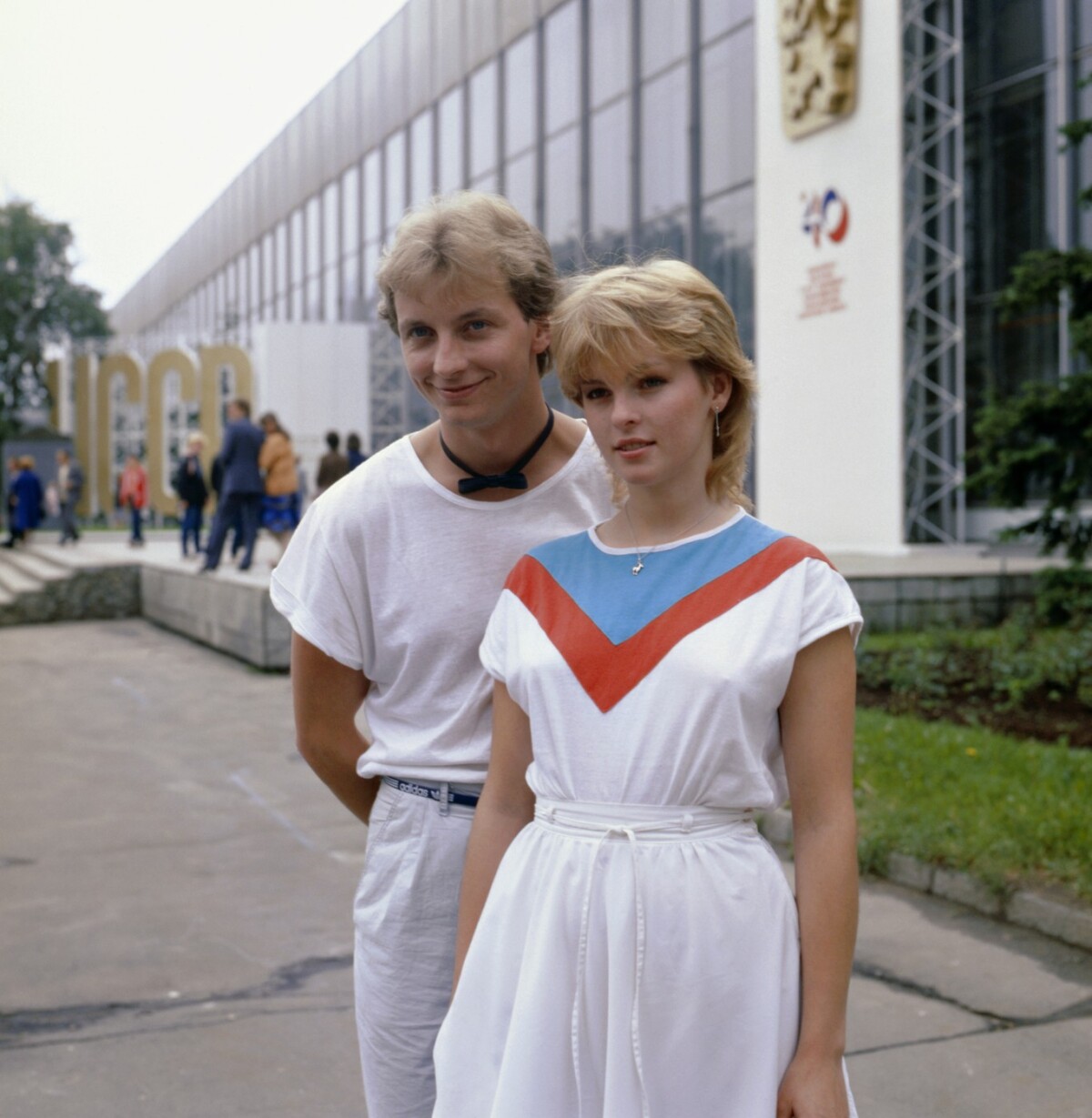 Iveta Bartošová a Petr Sepéši v roku 1985 v Moskve.