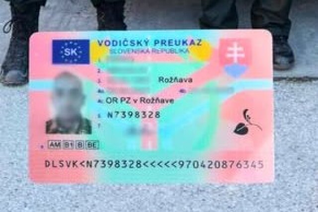 Falošný vodičský preukaz