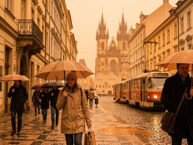 saharský piesok, oranžový vzduch
