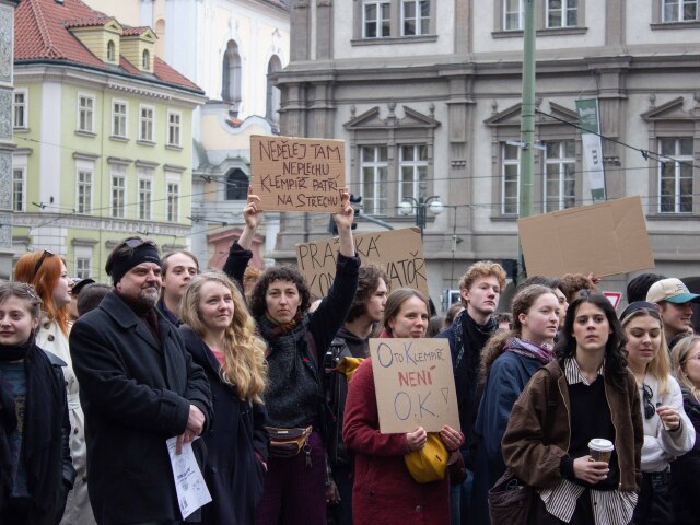 ČR Praha protest kultúra financie Klempíř