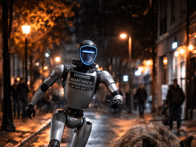 Robot Edward Warchocki, diviaky, Poľsko