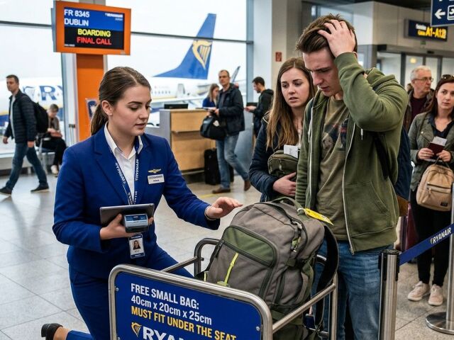 Ryanair, letisko, kontrola, batožina, pasažieri, cestovanie
