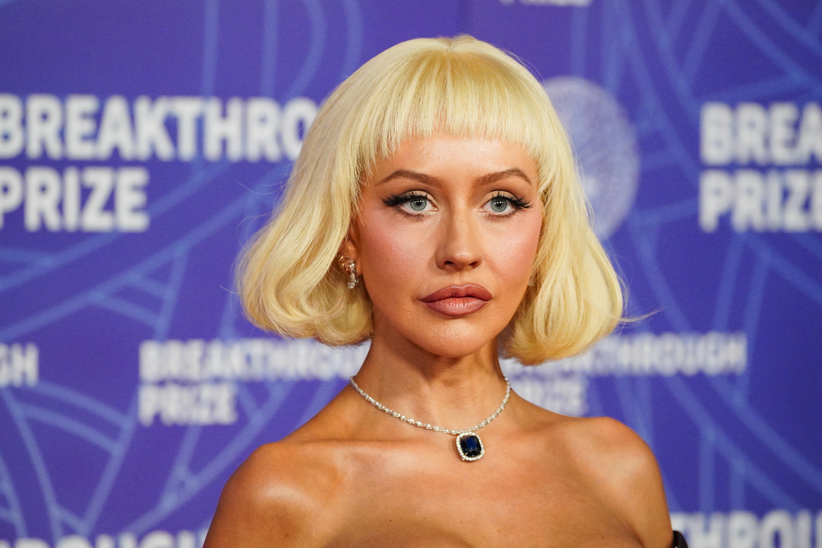 Speváčka Christina Aguilera v kreácii Salih Balta. 