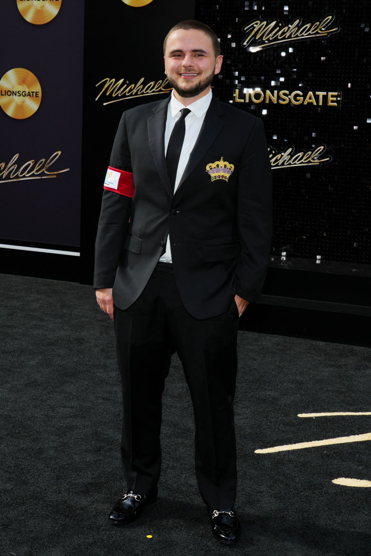 Prince Jackson na slávnostnej premiére snímky Michael v Los Angeles.