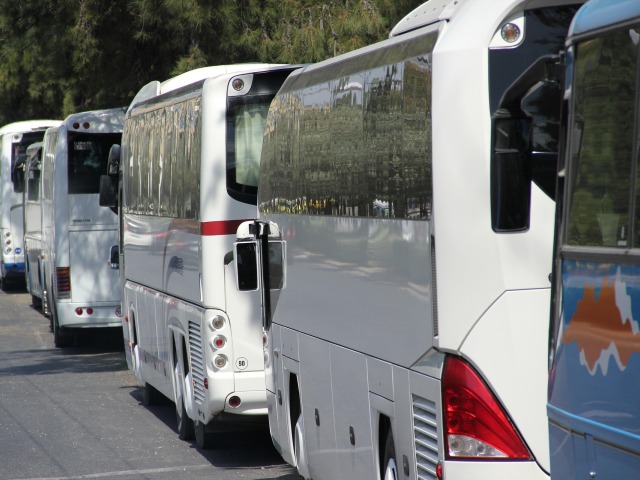 autobusy, turisti, cestovanie, turizmus, Atény