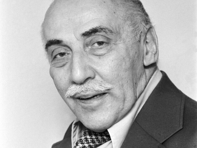Herec Miloš Kopecký na zábere z roku 1983.