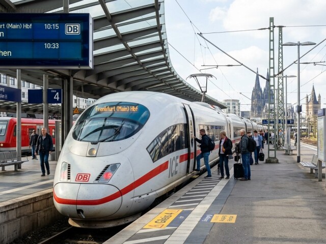 Deutsche Bahn - obrázok vytvorený AI