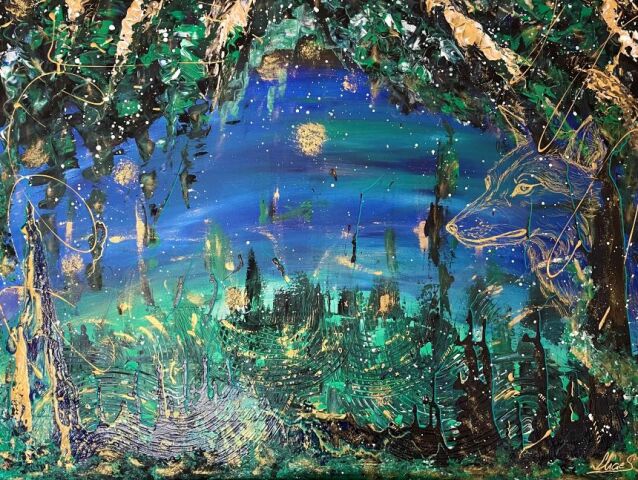 Night Forest Silvia Mackova Galeria Stary Avion, výstava