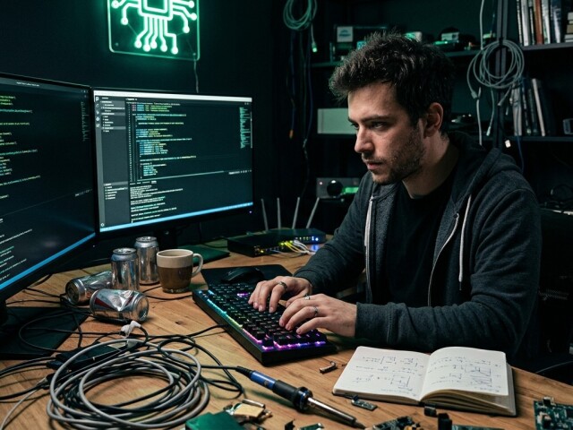 Hacker - obrázok vytvorený AI