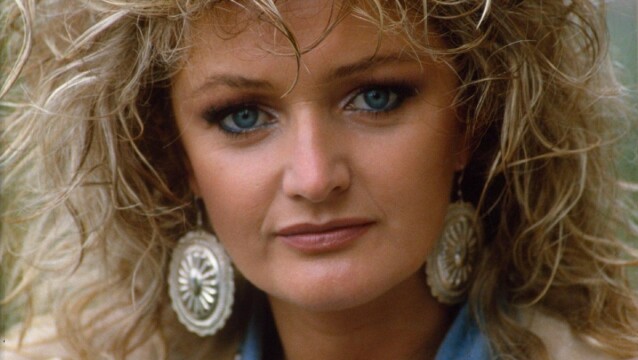 Speváčka Bonnie Tyler na zábere z roku 1986.
