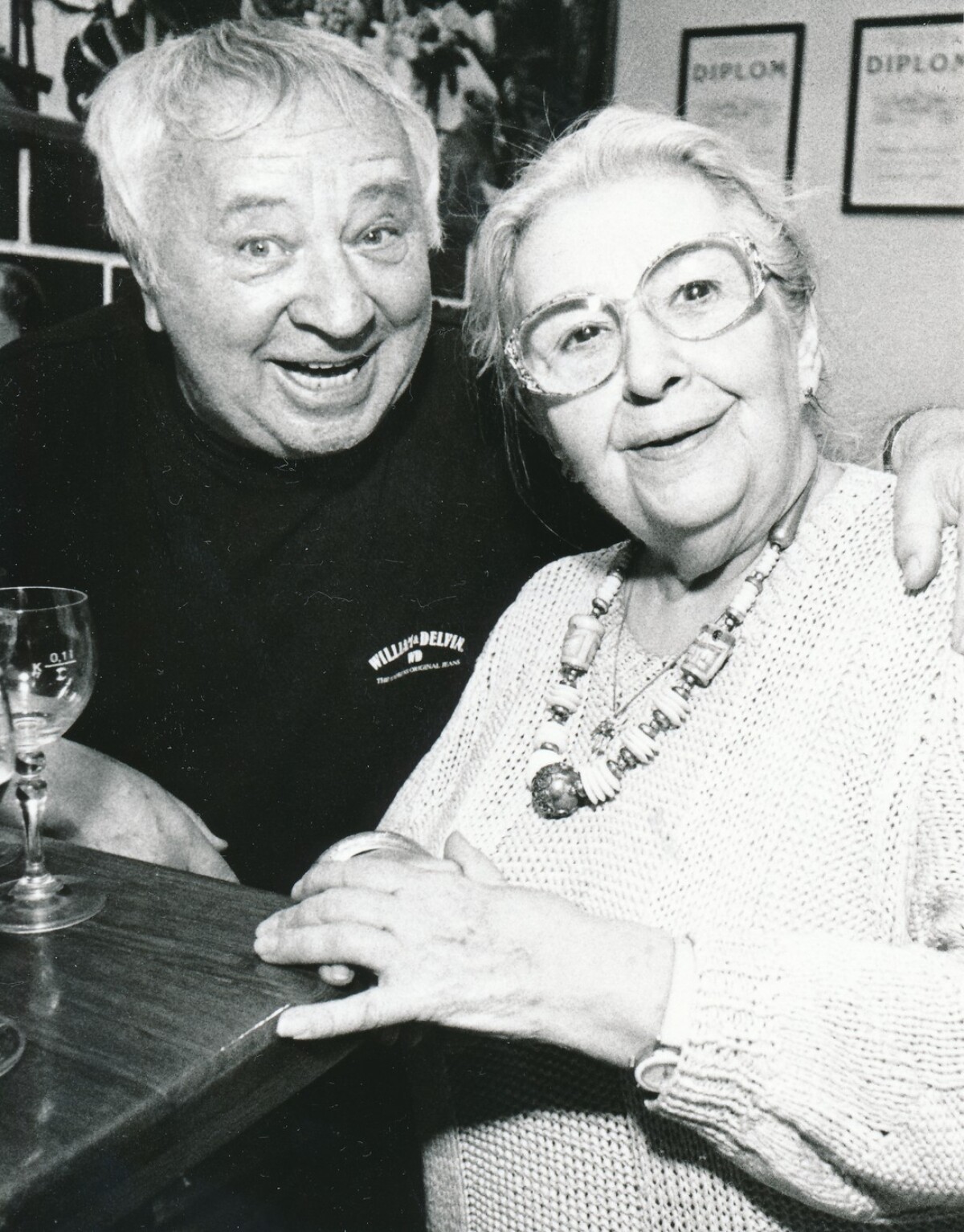 Miroslav Horníček a Stella Zázvorková boli dobrými priateľmi. 