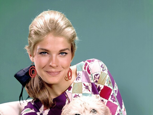 Herečka a modelka Candice Bergen v roku 1965 počas jedného z fotení. 