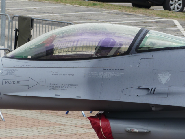 Kokpit slovenskej stíhačky F-16