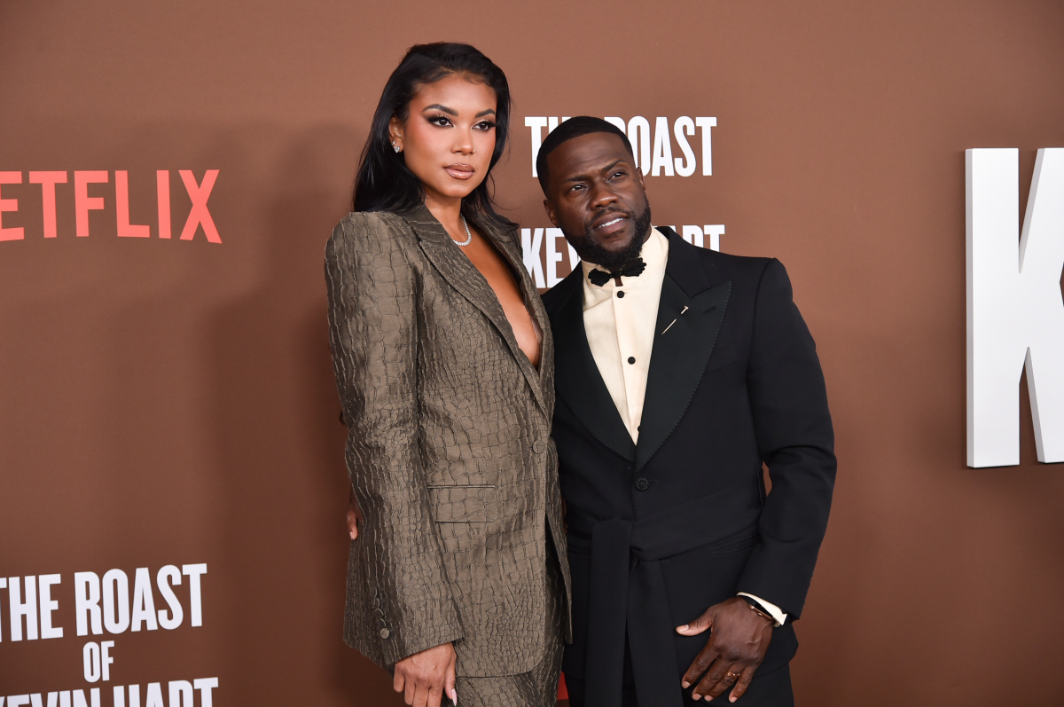 Herec Kevin Hart prišiel na akciu so svojou manželkou Eniko Hart.