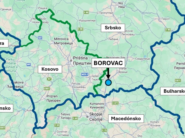 Výcvikový priestor Borovac, Srbsko