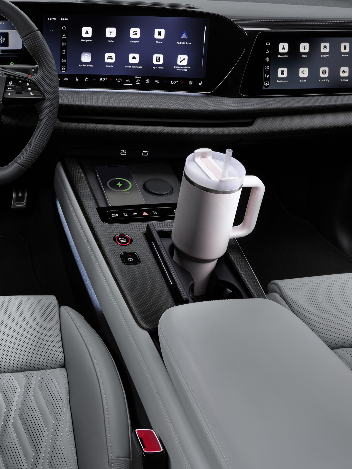 Audi Q9 - prvé snímky interiéru 2026