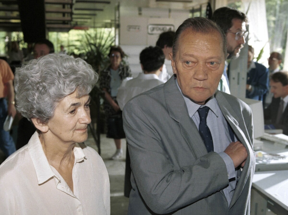Herec Rudolf Hrušínský s manželkou Evou