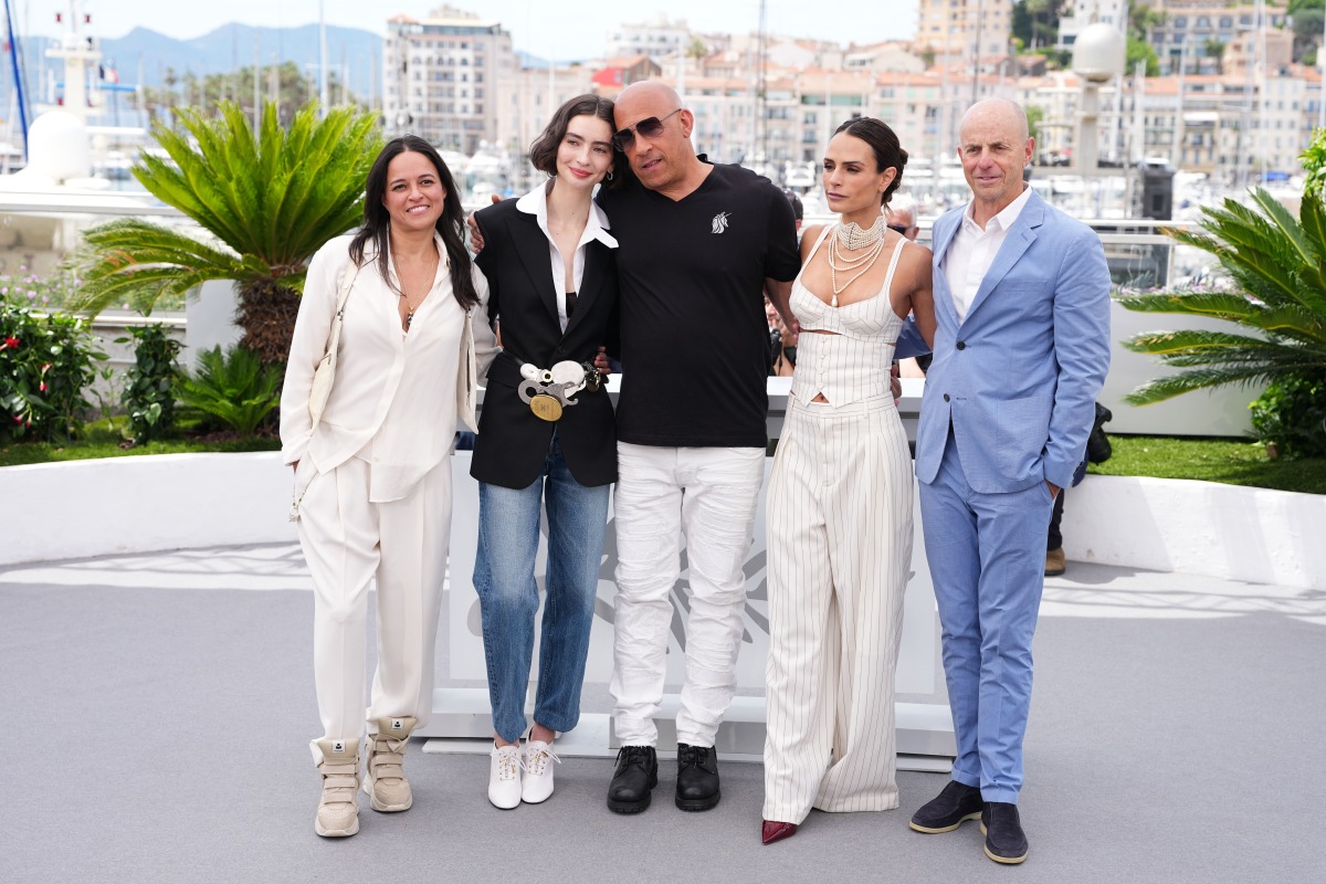 Michelle Rodriguez, Meadow Walker, Vin Diesel, Jordana Brewster a producent Neal H. Moritz
