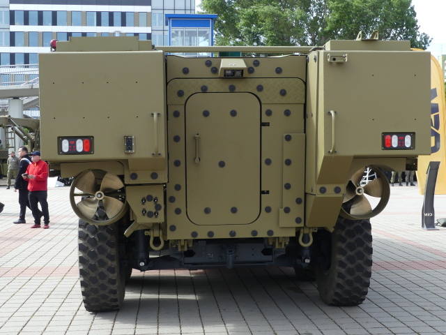 Zadná časť vozidla Patria AMVXP 8x8