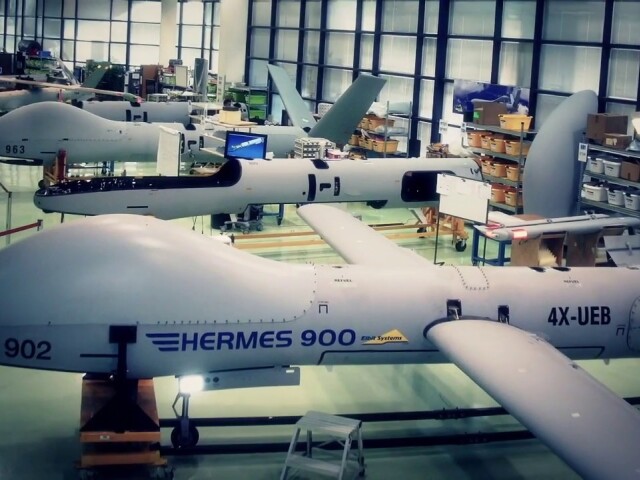 Izraelský dron Hermes 900 od firmy Elbit Systems