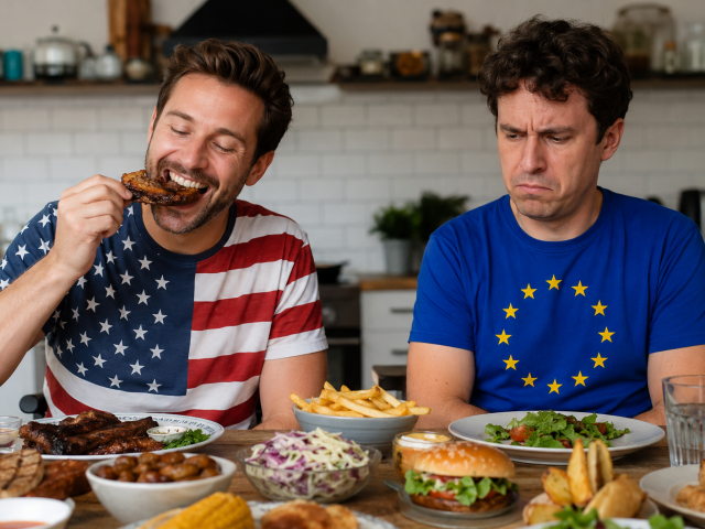 jedlo, strava, USA, EU