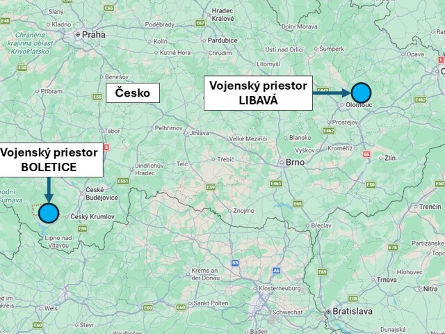 Vojenské priestory Boletice a Libavá, Česká republika