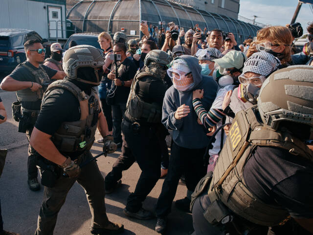 imigranti Protest New Jersey USA ICE