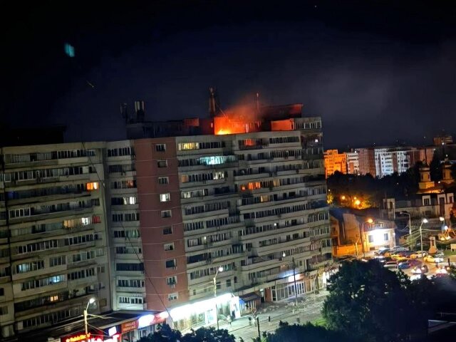 Galați po dopade dronu
