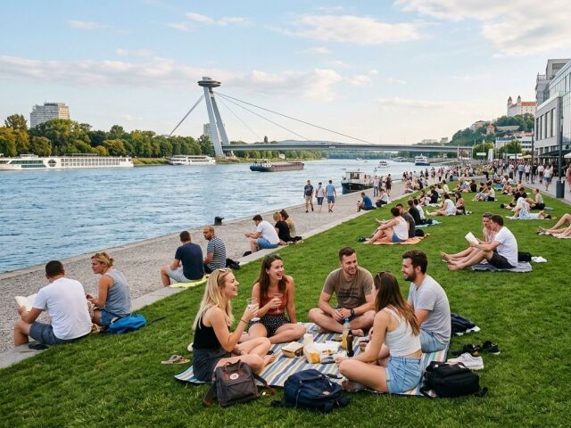 Bratislava, Dunaj, nábrežie,