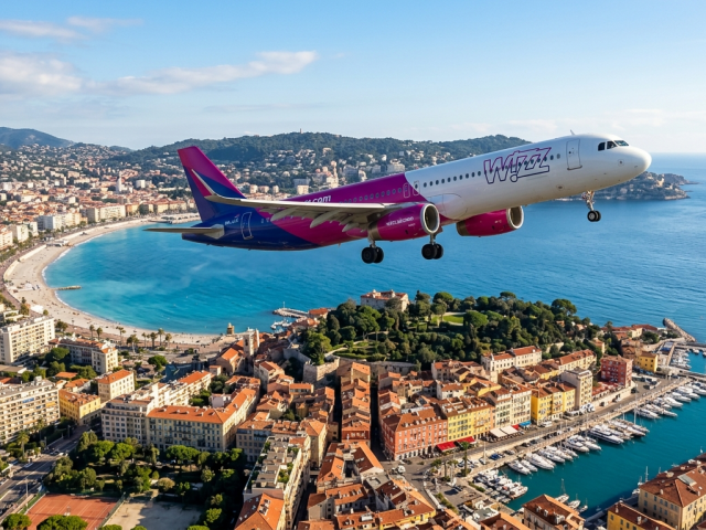 WizzAir, lietadlo, Nice, Francúzsko