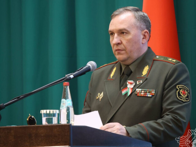 Bieloruský minister obrany Viktor Chrenin