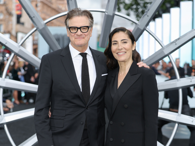Colin Firth a jeho partnerka Eleonora Perboni 