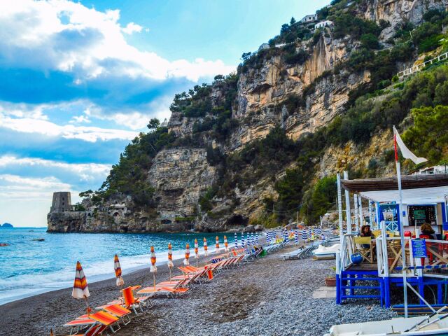 Positano, Taliansko, more, dovolenka, pláž